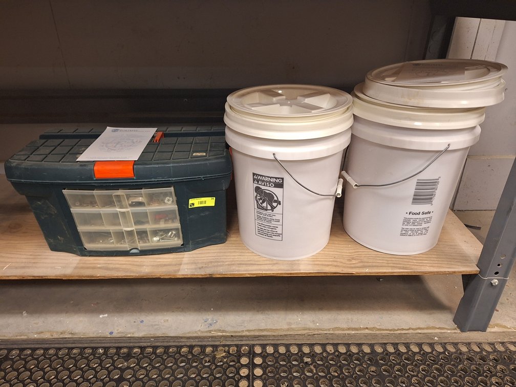 Poly Tool Box, Assorted Buckets with Lids