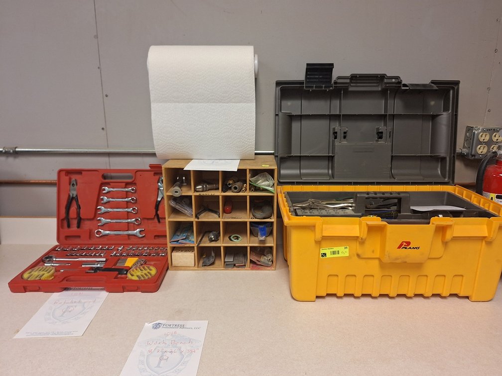Poly Tool Box with Tools, Socket Set, More