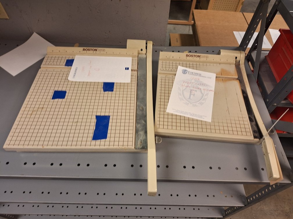 2 Boston Paper Cutters