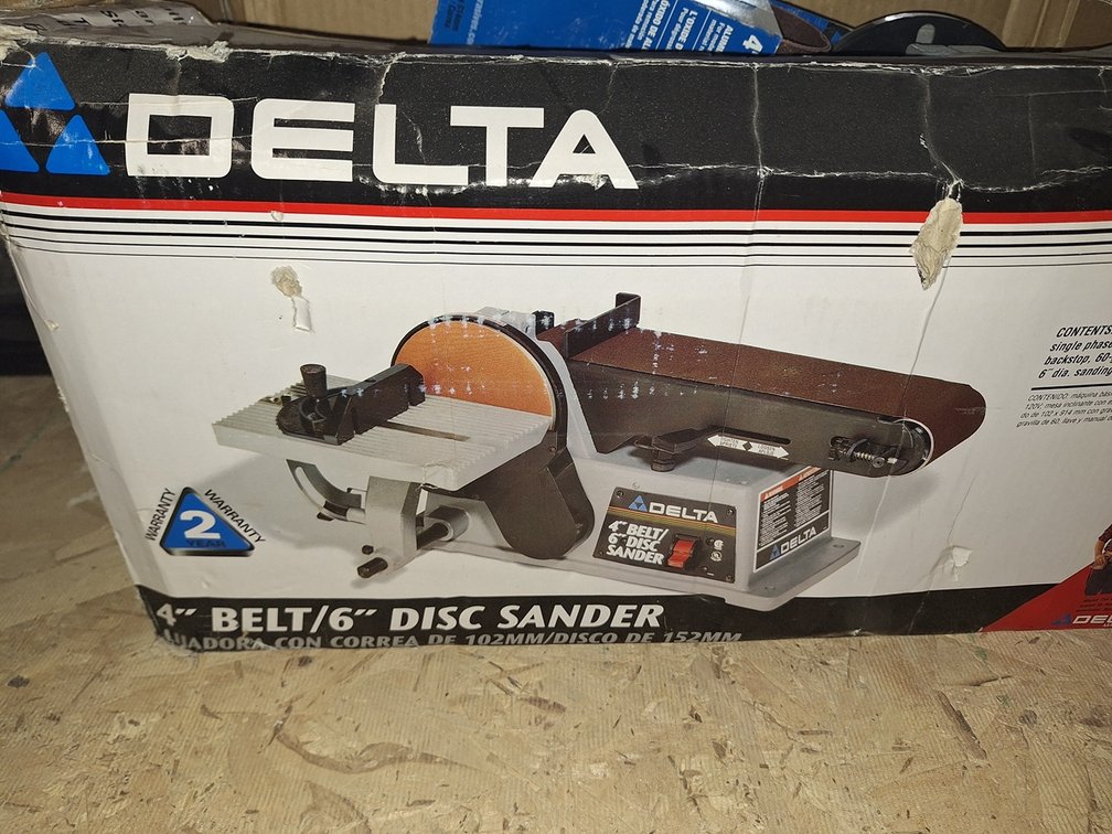 Delta 4" Belt/6" Disc Sander in Box