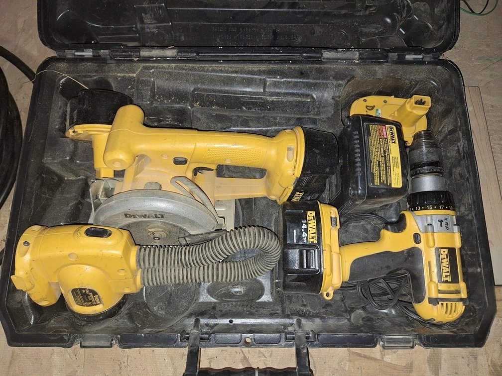 Dewalt 14.4V Tool Set, Batteries, Charger