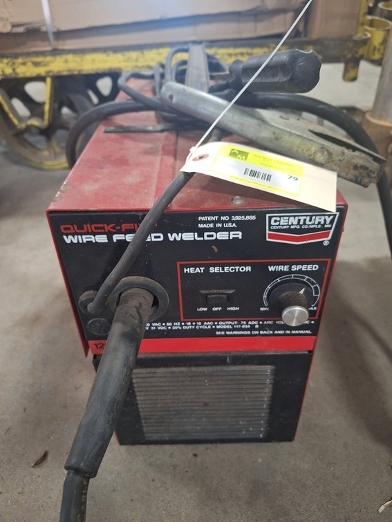 Century Quick Fix Wire Feed Welder, Model 117-034B, 120V