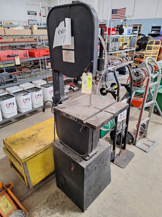 Dayton 14" 4-Speed Bandsaw, Model 3Z981, 65.25"x22"x24.25"