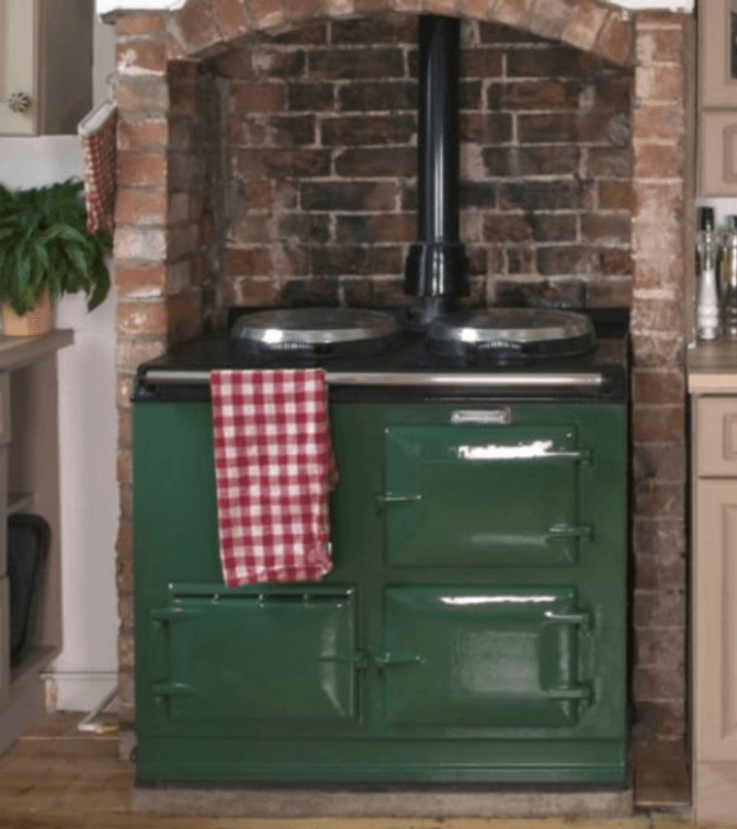 Aga Kitchen Stove, Model GC, Mfg. 2000, 2 Wood Crates