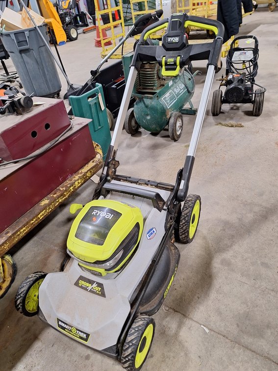 Ryobi 21" Brushless 40V Self Propelled Mower, 44.5"x23.5"x17"