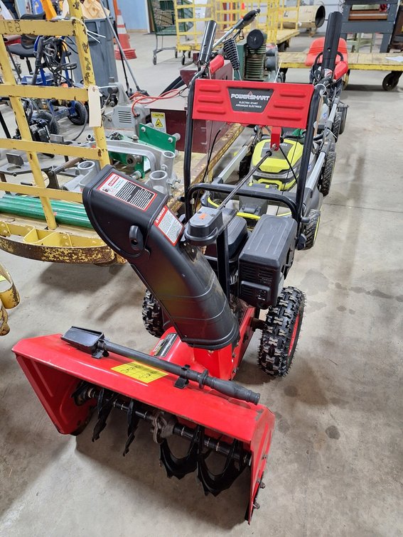Powersmart Two-Stage Gas Snow Blower, Model 212CC, 38"x23.75"x43.25"