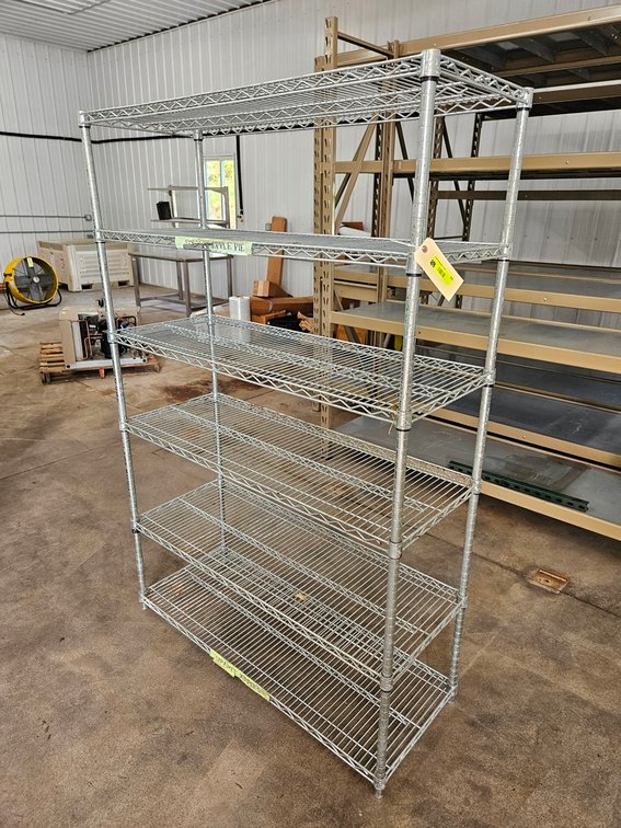 Wire 6 Tier Shelf, 48"x18"x72"
