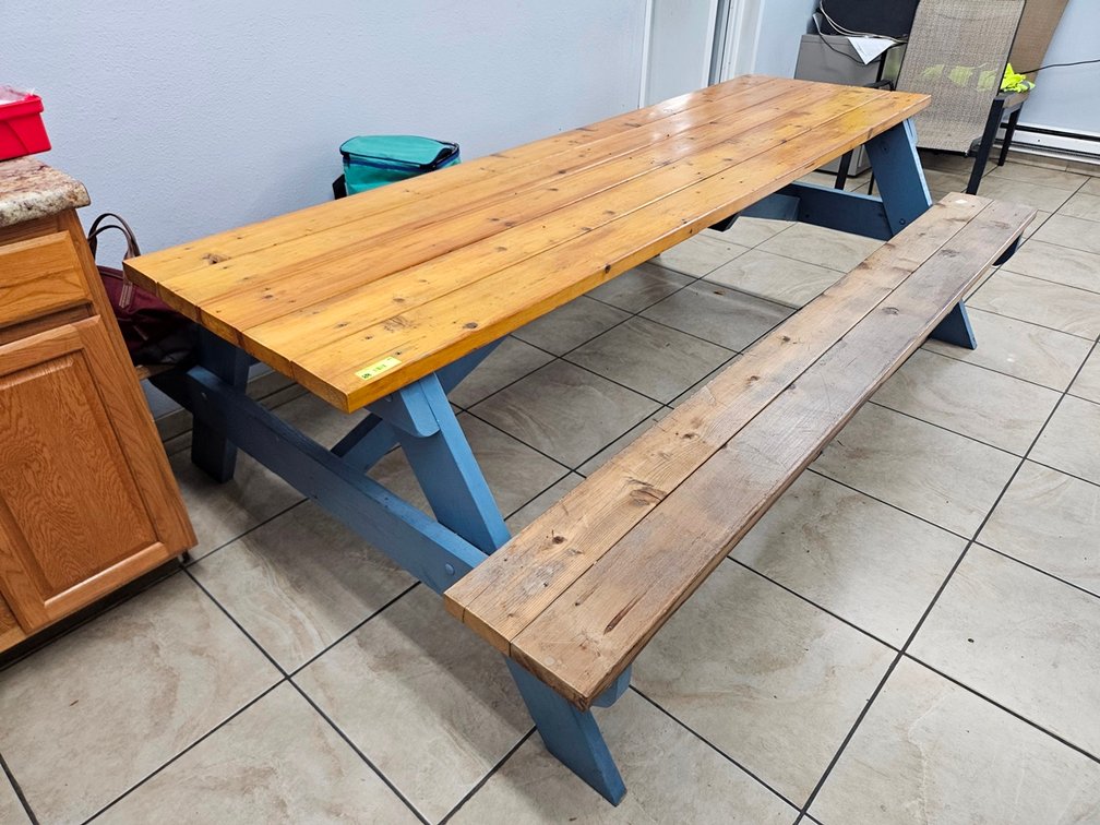 Wood 8' Picnic Table
