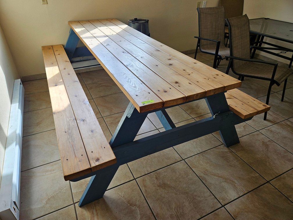 Wood 8' Picnic Table