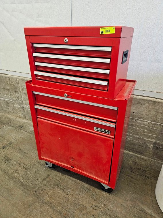 Waterloo 2 Pc. Tool Cabinet on Wheels, 27"x14"x45"