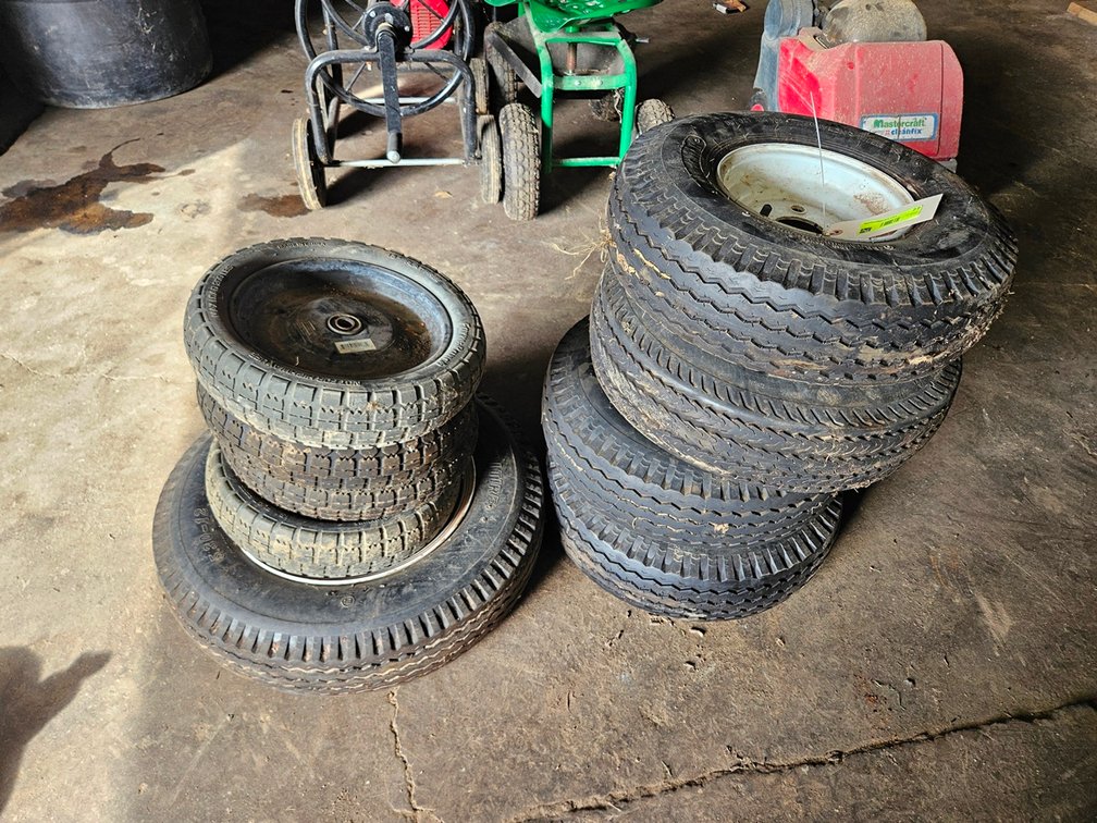 9 Assorted Tires with Rims