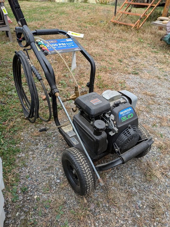 Ex-Cell 2000 PSI Gas Pressure Washer on Wheels, 5 HP