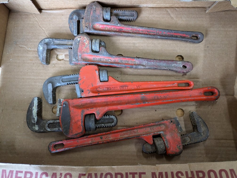 Assorted Pipe Wrenches