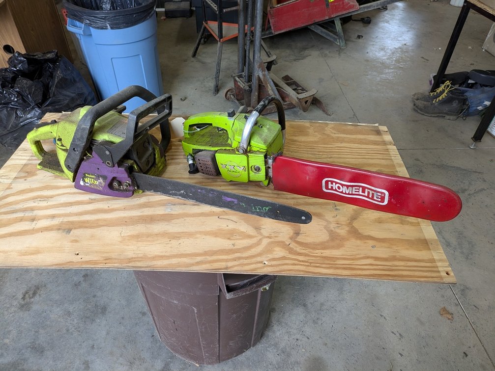 2 Poulan Gas Chainsaws