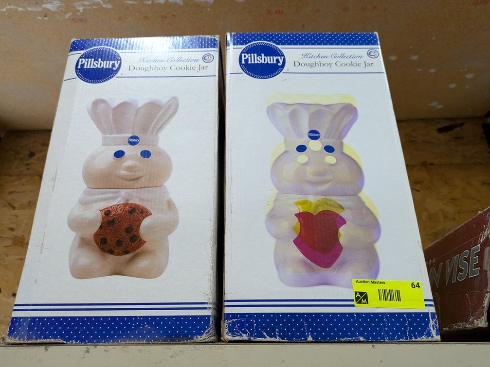 2 Pillsbury Dough Boy Cookie Jars