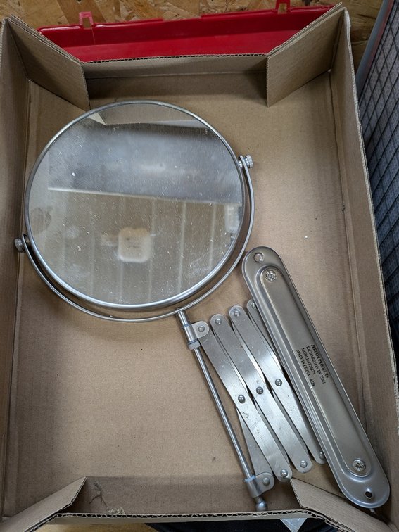 Wall Mount Telescoping Mirror
