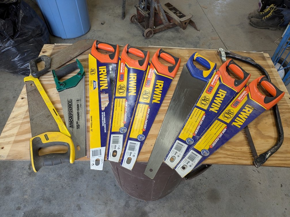 Assorted Hand Saws