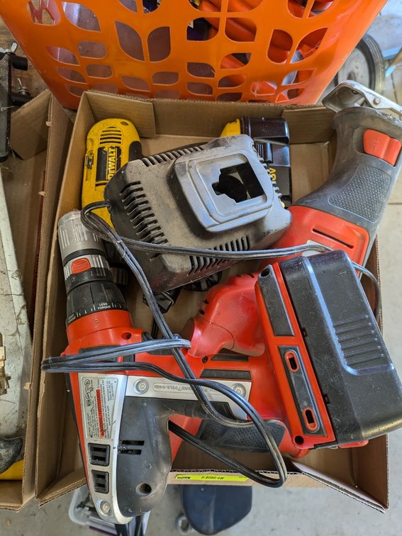 Assorted Cordless Tools