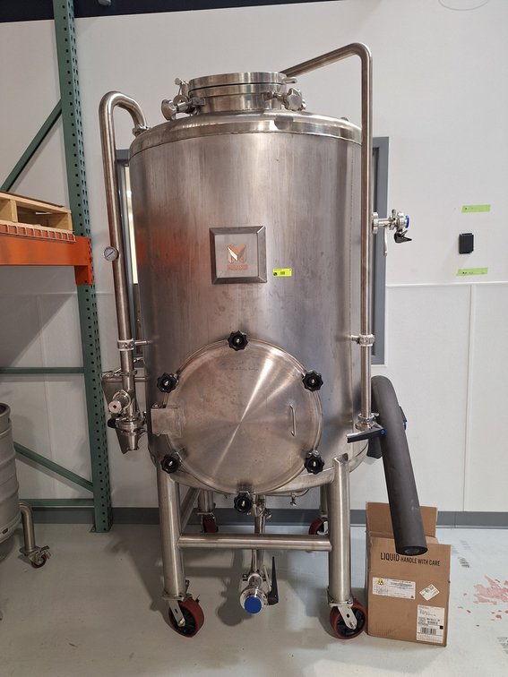 Marks SS Fermenting Tank on Wheels, 8 BBL