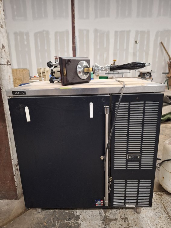 Perlick Underbar Cooler on Wheels, Model BBS36-RO, 115V, Masons Clamp on Tap