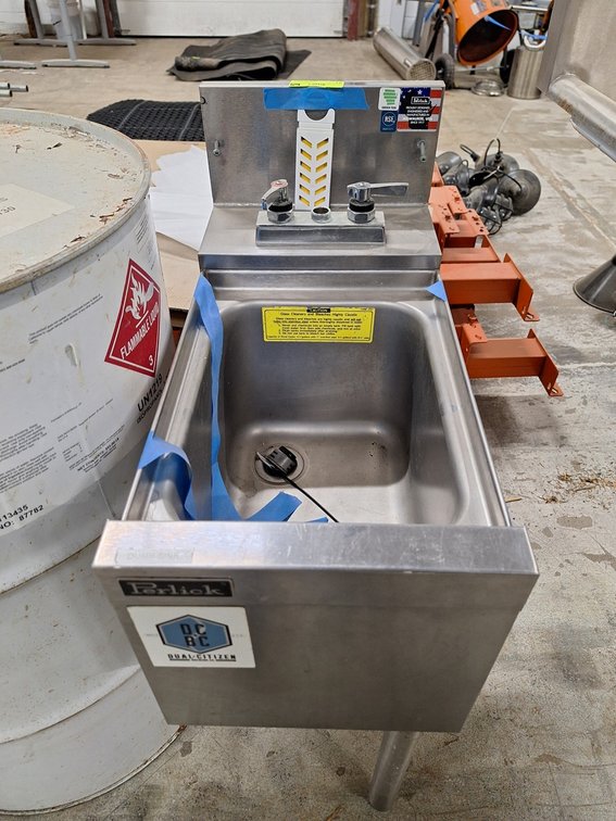 Perlick SS Underbar Hand Sink, 12"x24"