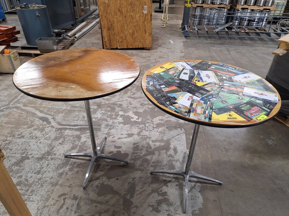 2 Hightop Tables, 36"x42"