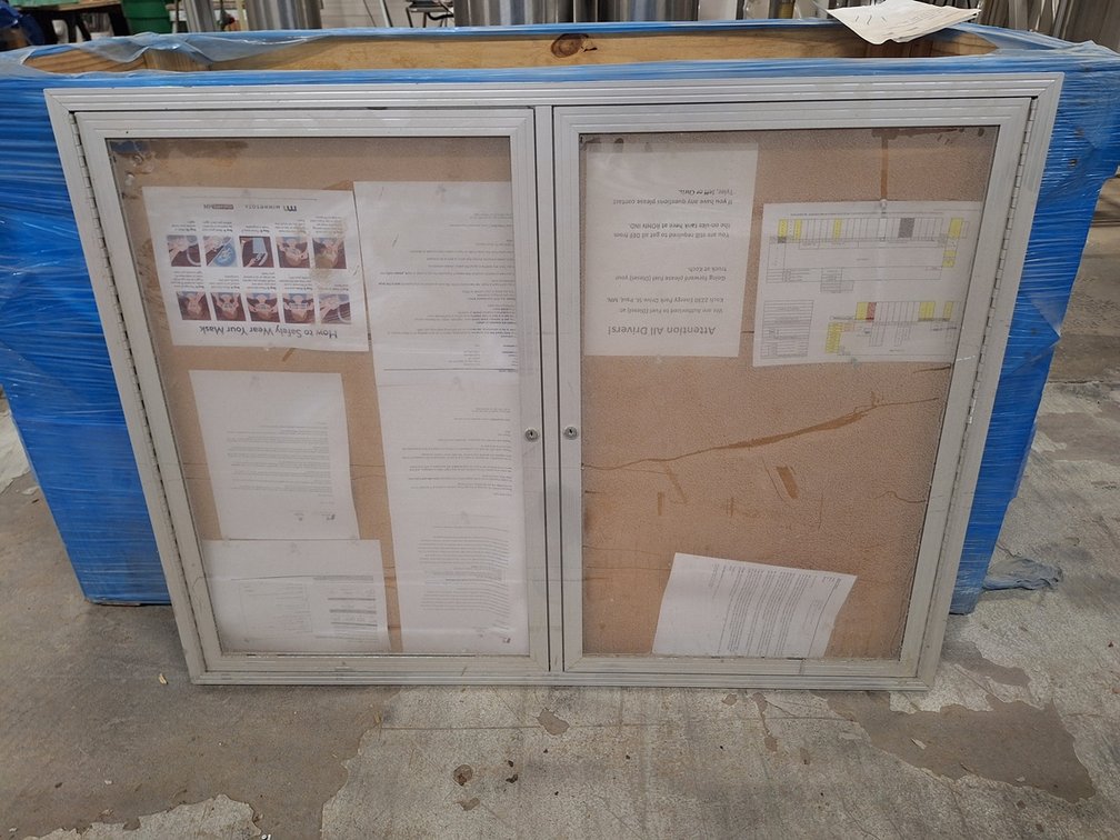 Message Board Wall Cabinet, 48"x36"