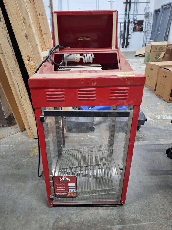 Delicio Pizza Warming Cabinet, 18"x18"x40"