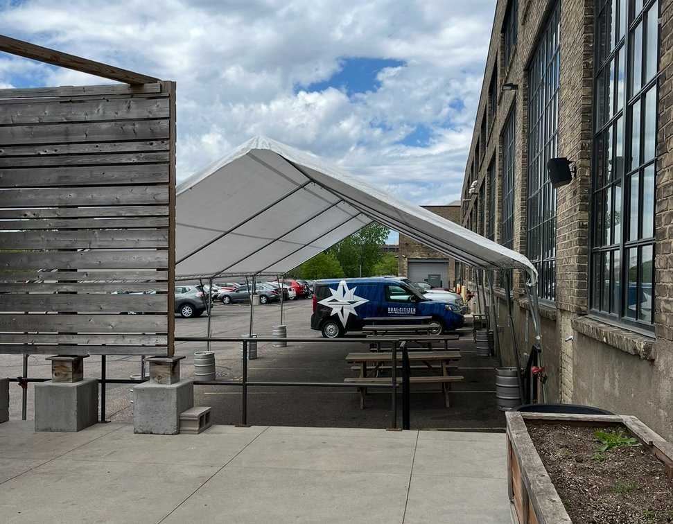 Outdoor Hospitality Tent, Approx. 40'x20'