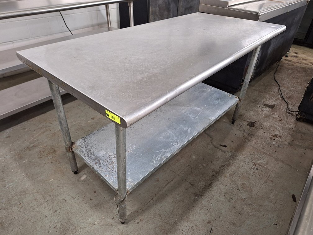 SS Table with Undershelf, 60"x36"x36"