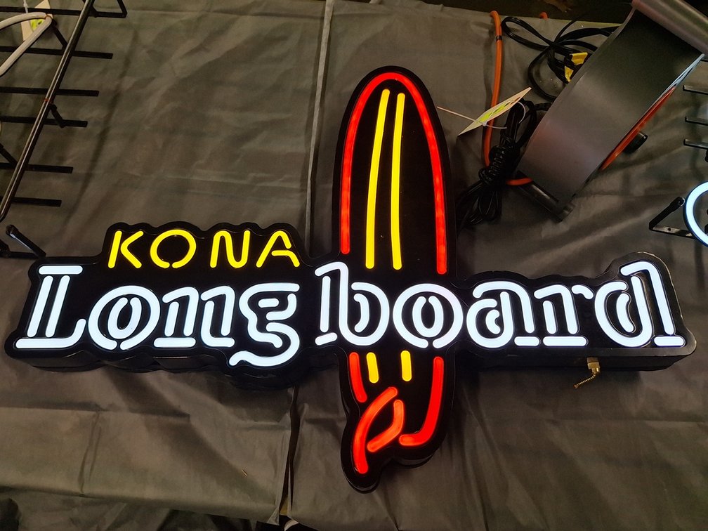 Kona Longboard Lighted Sign, 29"x22"