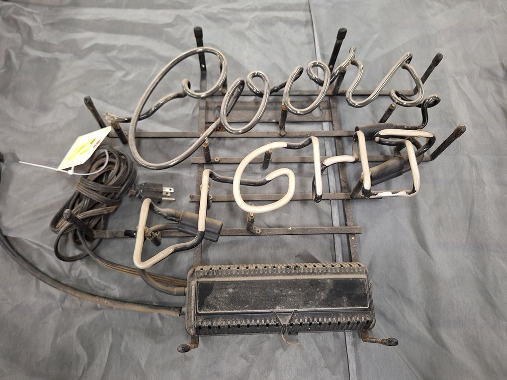 Coors Light Neon Sign, 20"x17", Needs repair