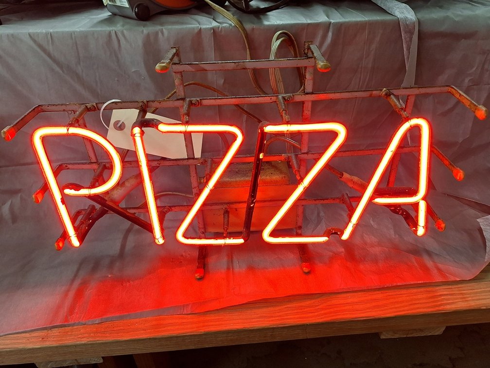 Retro Pizza Neon Sign, 20"x12"