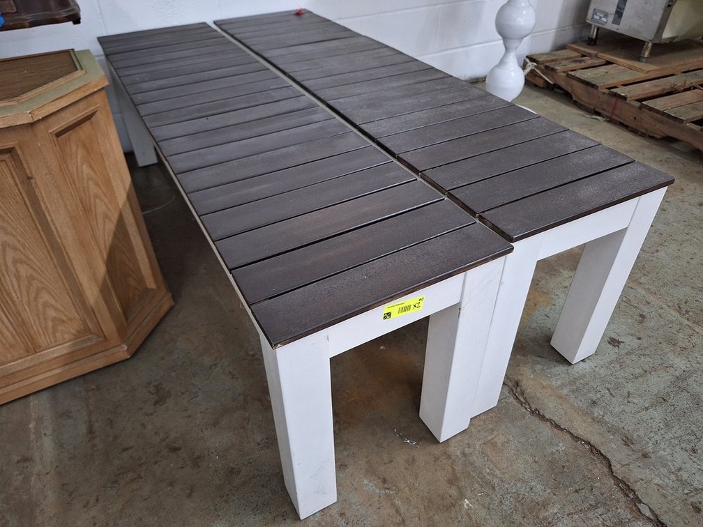 2 Indoor/Outdoor Benches, 62"x15"x16"