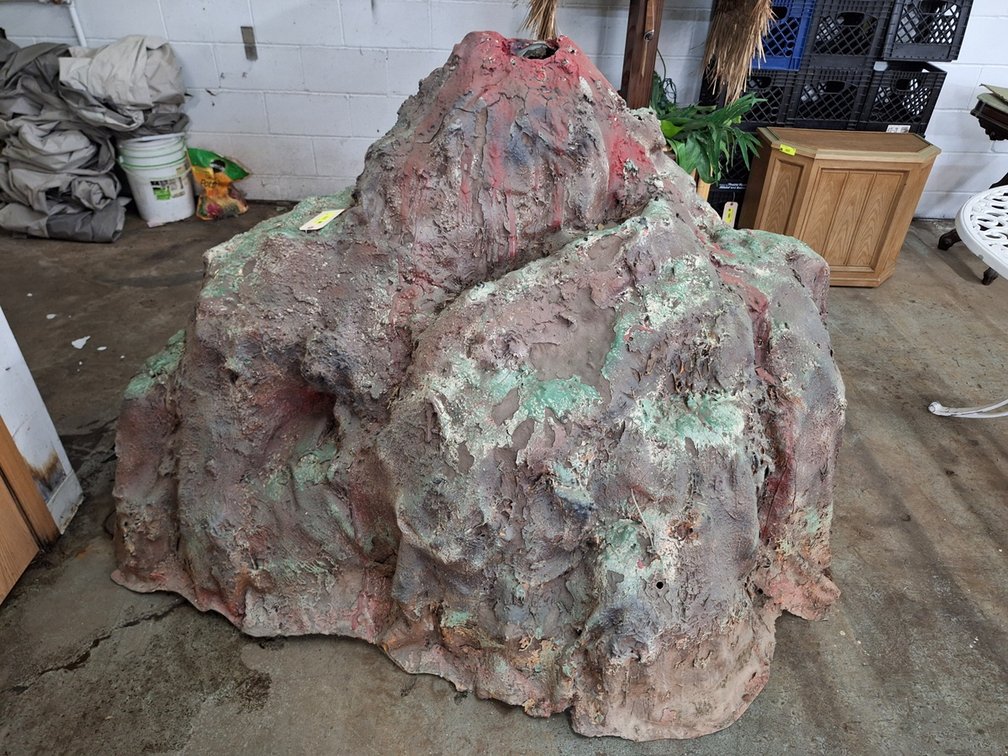 Faux Volcano, 72"x48"x48"