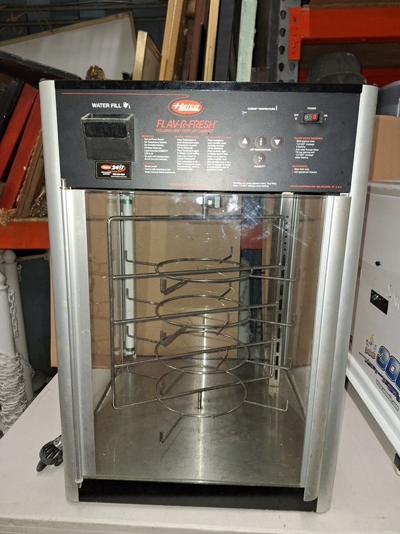 Hatco Flav-R-Flash Rotating Heated Display Cabinet, 115V, 19"x19"x28"