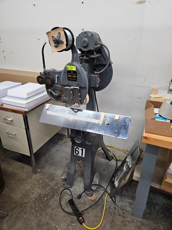 Acme Steel Book Stitcher, Model N3A-3/4, Serial 19013, 115V
