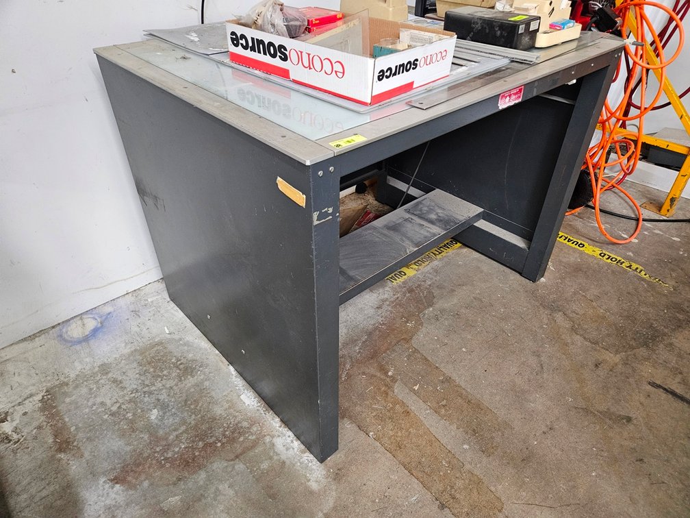 Lighted Inspection Table, 49"x37"x36"