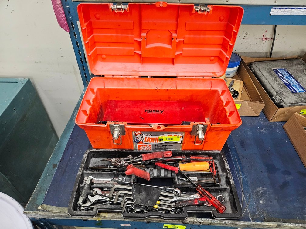 Poly Tool Box with Assorted Tools