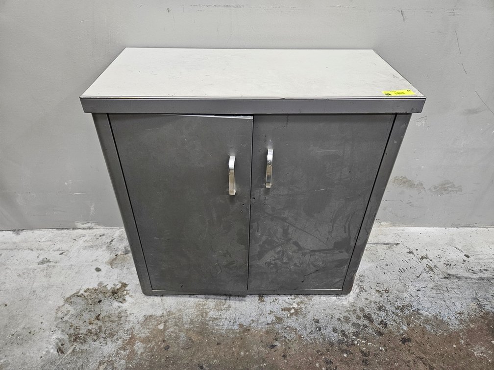 Metal 2 Door Cabinet, 29"x14"x29"