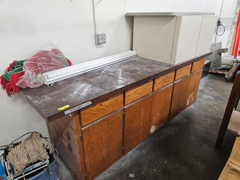 Wood Cabinet, Metal 2 Door Cabinet