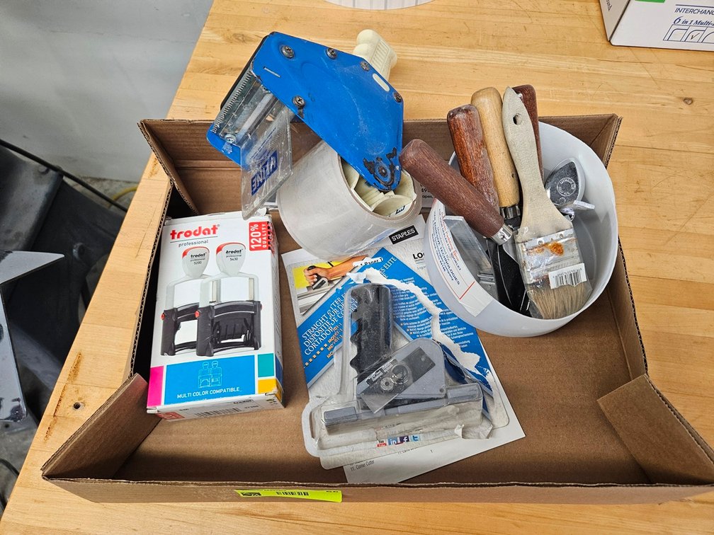 Assorted, Packing Tape, Stamper, More