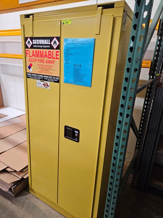 Securall 2 Door Flammable Cabinet, Model V360, 31"x32"x66"