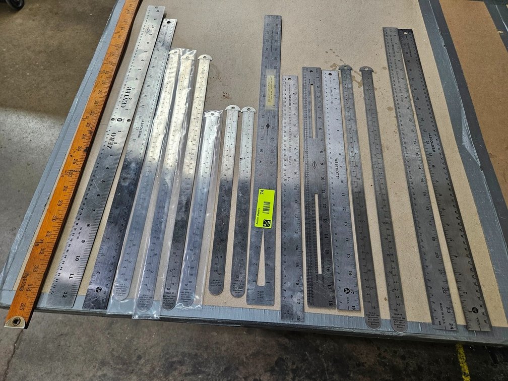 Assorted Rulers and Straight Edges