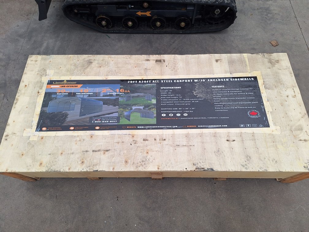 2025 LandHonor All-Steel Carport, Model LHR-CP2020F