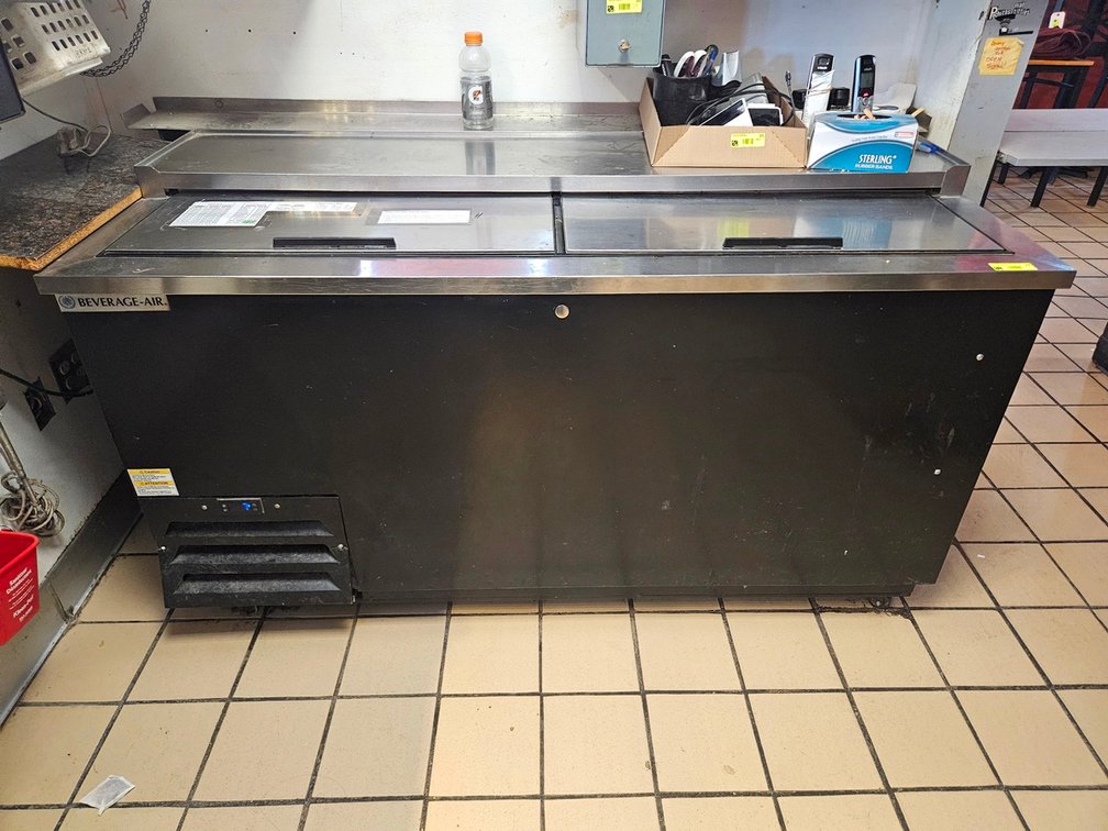 Beverage Air Bar Cooler on Wheels, Model DW64-C-B, 65"x27"x35"
