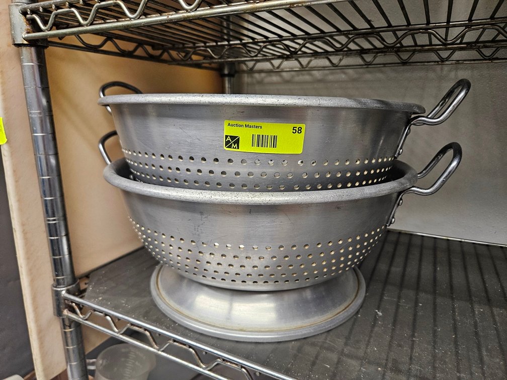 2 Aluminum 16" Colanders