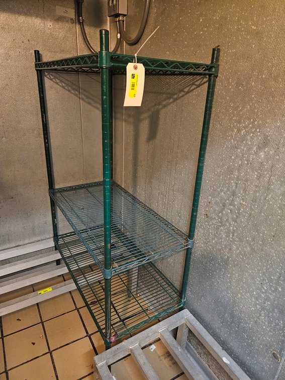 Wire 3 Tier Shelf, 36"x18"x59"