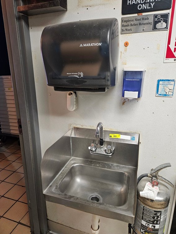 SS Hand Sink 17"x15"x13" with Soap and Towel Dispensers