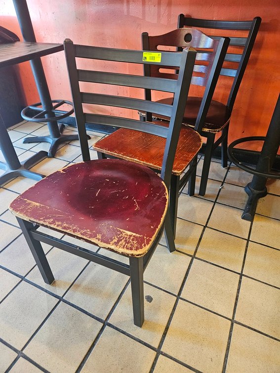 3 Assorted Metal/Wood Dining Chairs